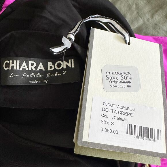 Chiara Boni La Petite Robe Dotta Crepe Minimalist Small
Top Black Stretch - Picture 6 of 12